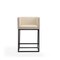 Manhattan Comfort Embassy Counter Stool in Cream and Black CS011-CR - alternate 2